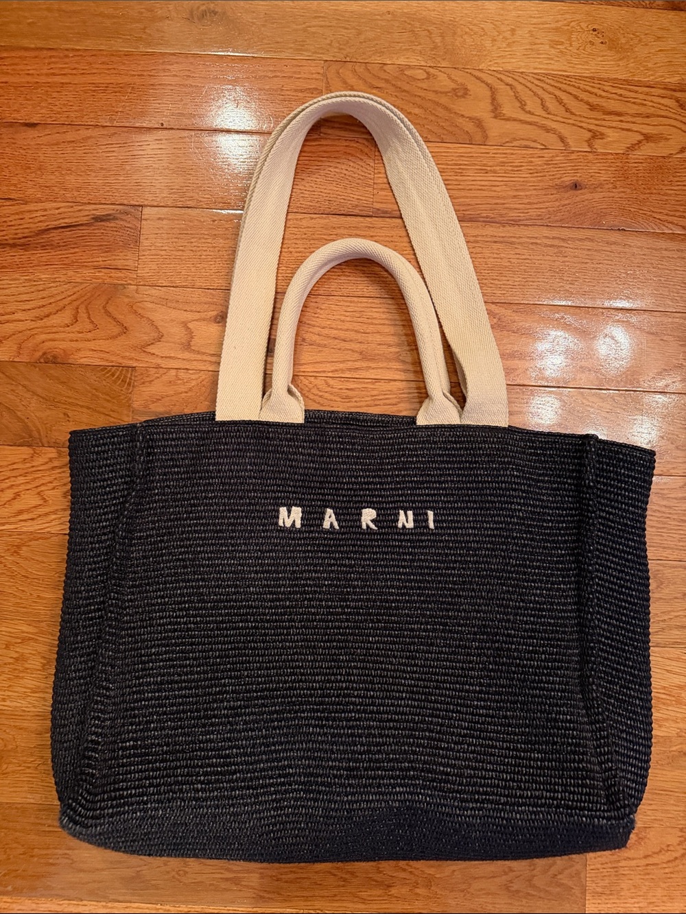 Marni raffia tote bag